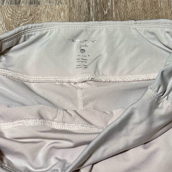 Girls Athletic Skort - Beige - Size XL - Brand: Layer 8 - Picture 2 of 4